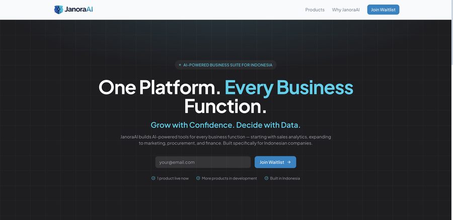 Janora company profile website